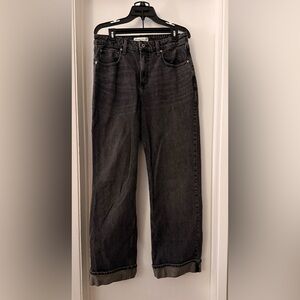 Black high rise 90s relaxed jeans